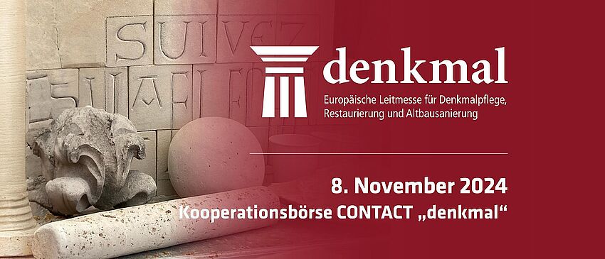 Kooperationsbörse CONTACT \"denkmal\" – 8. November 2024 - Zum Beitrag