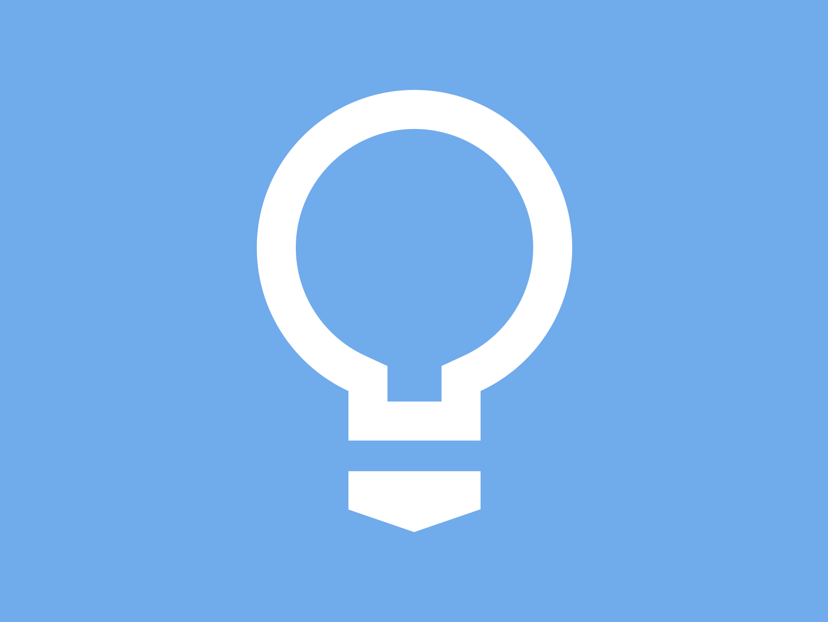 Icon einer Glühlampe