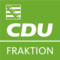 Logo der CDU Fraktion Sachsen: hellgrüner Hintergrund, in weiß darauf: links oberhalb das Wappen von Sachsen, darunter in Großbuchstaben CDU und der Schriftzug \"Fraktion\".