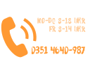 Icon eines Telefons mit Telefonnummer und wöchentlichen Anrufzeiten