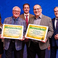 Impressionen aus der Festveranstaltung zur „Übergabe Goldene Meisterbriefe 2024“ der Handwerkskammer Dresden, fotografiert am 25. März 2023 im Bilderberg Bellevue Hotel Dresden.