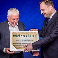 Übergabe Goldene Meisterbriefe 2026 Impressionen aus der Festveranstaltung zur „Übergabe Goldene Meisterbriefe 2026“ der Handwerkskammer Dresden, fotografiert am 21. April 2026 im Bellevue Hotel Dresden.