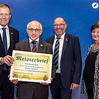 Impressionen aus der Festveranstaltung zur „Übergabe Goldene Meisterbriefe 2024“ der Handwerkskammer Dresden, fotografiert am 25. März 2023 im Bilderberg Bellevue Hotel Dresden.