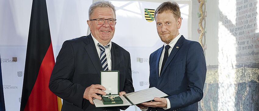 Fleischermeister Jürgen Müller aus Dresden erhält Sächsischen Verdienstorden - Zum Beitrag