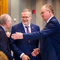 Impressionen aus der Festveranstaltung zur „Übergabe Goldene Meisterbriefe 2024“ der Handwerkskammer Dresden, fotografiert am 25. März 2023 im Bilderberg Bellevue Hotel Dresden.