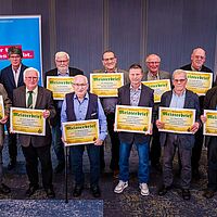 Impressionen aus der Festveranstaltung zur „Übergabe Goldene Meisterbriefe 2024“ der Handwerkskammer Dresden, fotografiert am 25. März 2023 im Bilderberg Bellevue Hotel Dresden.