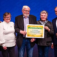 Impressionen aus der Festveranstaltung zur „Übergabe Goldene Meisterbriefe 2024“ der Handwerkskammer Dresden, fotografiert am 25. März 2023 im Bilderberg Bellevue Hotel Dresden.