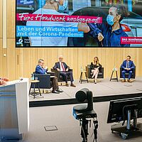 Impressionen aus dem Livestreaming des Online-Talks vom 20.04.2021.