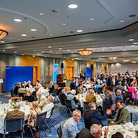 Impressionen aus der Festveranstaltung zur „Übergabe Goldene Meisterbriefe 2024“ der Handwerkskammer Dresden, fotografiert am 25. März 2023 im Bilderberg Bellevue Hotel Dresden.