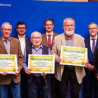 Impressionen aus der Festveranstaltung zur „Übergabe Goldene Meisterbriefe 2024“ der Handwerkskammer Dresden, fotografiert am 25. März 2023 im Bilderberg Bellevue Hotel Dresden.