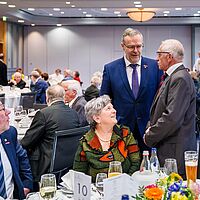 Impressionen aus der Festveranstaltung zur „Übergabe Goldene Meisterbriefe 2024“ der Handwerkskammer Dresden, fotografiert am 25. März 2023 im Bilderberg Bellevue Hotel Dresden.