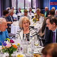 Impressionen aus der Festveranstaltung zur „Übergabe Goldene Meisterbriefe 2024“ der Handwerkskammer Dresden, fotografiert am 25. März 2023 im Bilderberg Bellevue Hotel Dresden.