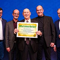 Impressionen aus der Festveranstaltung zur „Übergabe Goldene Meisterbriefe 2024“ der Handwerkskammer Dresden, fotografiert am 25. März 2023 im Bilderberg Bellevue Hotel Dresden.