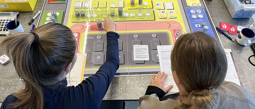 Impressionen des Planspiels Unternehmesführung  am 7. und 8. November 2025 in der Gründungsakademie der Hochschule Zittau/Görlitz.