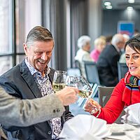 Impressionen aus der Festveranstaltung zur „Übergabe Goldene Meisterbriefe 2024“ der Handwerkskammer Dresden, fotografiert am 25. März 2023 im Bilderberg Bellevue Hotel Dresden.