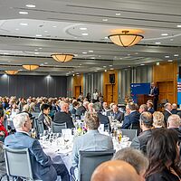 Impressionen aus der Festveranstaltung zur „Übergabe Goldene Meisterbriefe 2024“ der Handwerkskammer Dresden, fotografiert am 25. März 2023 im Bilderberg Bellevue Hotel Dresden.