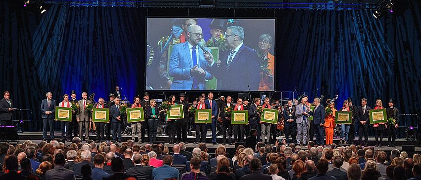 Impressionen von der Festveranstaltung der Meisterfeier 2023 der Handwerkskammer Dresden