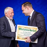 Übergabe Goldene Meisterbriefe 2026 Impressionen aus der Festveranstaltung zur „Übergabe Goldene Meisterbriefe 2026“ der Handwerkskammer Dresden, fotografiert am 21. April 2026 im Bellevue Hotel Dresden.