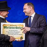 Übergabe Goldene Meisterbriefe 2026 Impressionen aus der Festveranstaltung zur „Übergabe Goldene Meisterbriefe 2026“ der Handwerkskammer Dresden, fotografiert am 21. April 2026 im Bellevue Hotel Dresden.