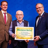 Impressionen aus der Festveranstaltung zur „Übergabe Goldene Meisterbriefe 2024“ der Handwerkskammer Dresden, fotografiert am 25. März 2023 im Bilderberg Bellevue Hotel Dresden.