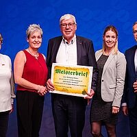 Impressionen aus der Festveranstaltung zur „Übergabe Goldene Meisterbriefe 2024“ der Handwerkskammer Dresden, fotografiert am 25. März 2023 im Bilderberg Bellevue Hotel Dresden.